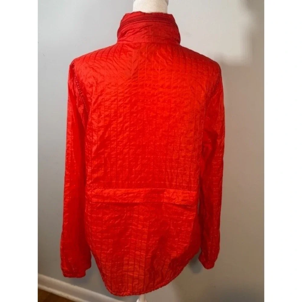 Free People Festival‎ Parachute Jacket Size L Packable Windbreaker Orange - Picture 9 of 12